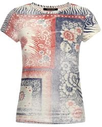 Roberto Cavalli - Crew-Neck Short-Sleeve T-Shirt - Lyst