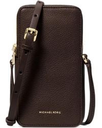Michael Kors - Small Jet Set Grained Leather Shoulder Bag For Smartphones - Lyst