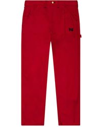 Needles - X Smith's Butterfly-embroidered Buckle Trousers - Lyst