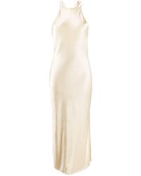 Nanushka Asymmetrische Midi-jurk - Naturel