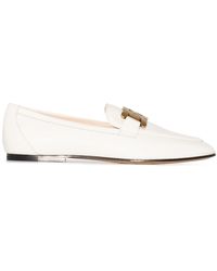 Tod's - Flat Shoes White - Lyst