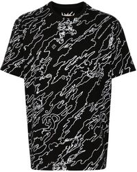 Maharishi - T-shirt en coton à imprimé graphique - Lyst