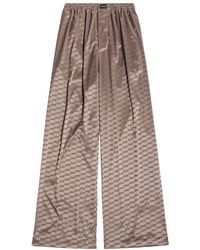 Balenciaga - Bb Monogram Pajama Trousers - Lyst