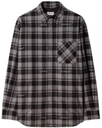Off-White c/o Virgil Abloh - Check-Print Padded Overshirt - Lyst
