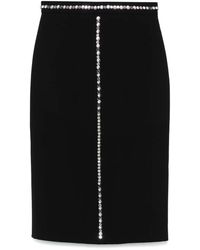 N°21 - Glass Crystal-Detail Mini Skirt - Lyst