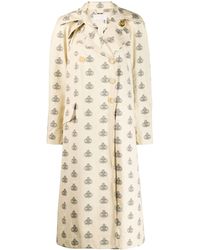 Chloé Gabardina con estampado de emblema - Neutro