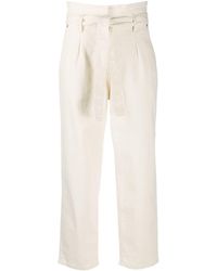 Calvin Klein Vaqueros con cintura paper bag - Neutro