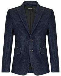 DSquared² - Single-Breasted Denim Blazer - Lyst