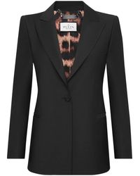 Philipp Plein - Skull-Strass Wool Blazer - Lyst