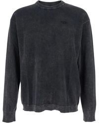 DIESEL - Felpa Girocollo Con Lavaggio Acido - Lyst