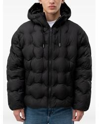 HUGO - Quilted Hooded Jacket - Lyst