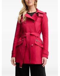 Morgan - Hooded Belted Coat - Lyst
