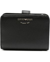 Emporio Armani - Billetera de cuero - Lyst
