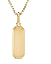 David Yurman - 18kt Yellow Gold Streamline® Amulet Pendant - Lyst