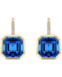 Goshwara - 18K Topaz Diamond Earrings - Lyst