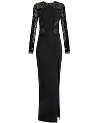 Elisabetta Franchi - Lace Sequin-Embellished Maxi Dress - Lyst