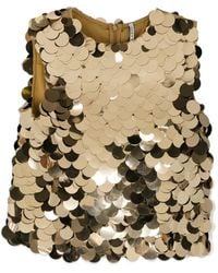 Liviana Conti - Sequin-Embellished Sleeveless Top - Lyst