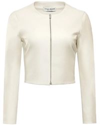 Susan Bender - Zip-Up Leather Jacket - Lyst
