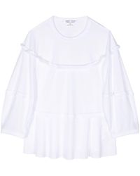 Comme des Garçons - Yoke-detail Cotton-jersey Top - Lyst