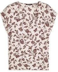 Pennyblack - V-Neck Floral-Print Top - Lyst