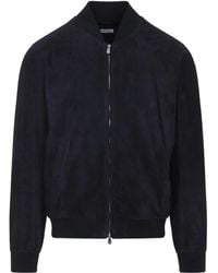 Brunello Cucinelli - スエード ボンバージャケット - Lyst