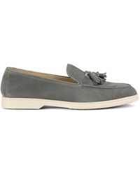 Doucal's - Tassel-Detail Suede Loafers - Lyst