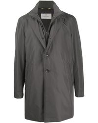 Canali Trenchcoat Met Enkele Rij Knopen - Grijs