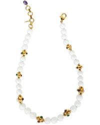Bounkit - Collar con cuentas de amatista y turquesa - Lyst
