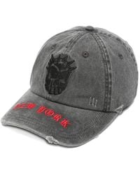 Ksubi - Distressed Embroidered Baseball Cap - Lyst