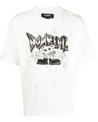 DOMREBEL - T-Shirt mit grafischem Logo-Print - Lyst