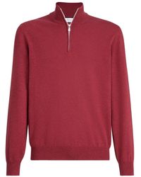 Brunello Cucinelli - Pull En Cachemire À Col Zippé - Lyst
