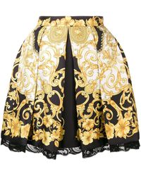 Versace Falda acampanada - Blanco