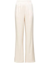 Anine Bing - Straight-Leg Silk Trousers - Lyst