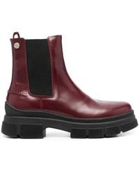 Tommy Hilfiger - Chunky-Sole Leather Chelsea Boots - Lyst