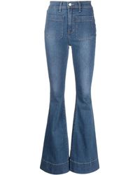 Veronica Beard - Patch Pocket Flared Jeans - Lyst