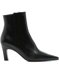 Roberto Festa - 75Mm Yanira Pointed-Toe Heeled Ankle Boots - Lyst