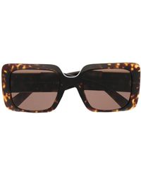 Versace - Square-Frame Tortoiseshell-Effect Sunglasses - Lyst