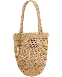 Chloé - Small Summer Banana Raffia Tote Bag - Lyst