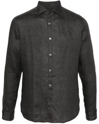 Altea - Classic-collar Linen Shirt - Lyst