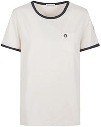 Moncler - T-Shirt À Patch Logo - Lyst