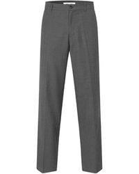 Samsøe & Samsøe - Sanoah Straight-Leg Tailored Trousers - Lyst