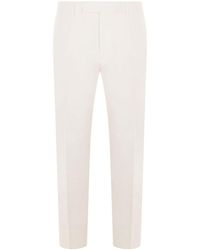 ZEGNA - Pleated Gabardine Trousers - Lyst