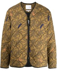 Yoshio Kubo - All-Over Print Quilted Jacket - Lyst