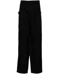Yohji Yamamoto - Tuck Tab Trousers - Lyst