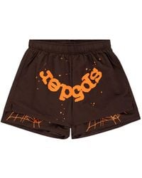 Sp5der - Og Web Double-Layer Shorts - Lyst