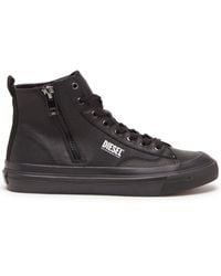 DIESEL - S-athos Dv Mid Leather Sneakers - Lyst