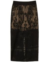 Twinset - Jacquard-Knit Midi Skirt - Lyst
