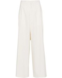 MM6 by Maison Martin Margiela - Pinstriped Palazzo Pants - Lyst