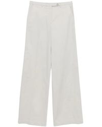 Emporio Armani - Cotton Trousers - Lyst