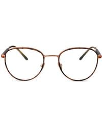 Giorgio Armani - Round-Frame Glasses - Lyst